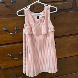 Pink velour dress… so cute as a transition dress from winter to spring!